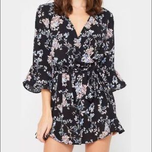 NWOT Saks Fifth Avenue Floral Romper XS